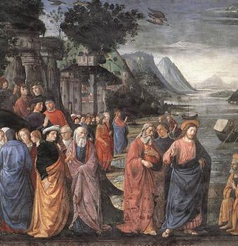 Domenico Ghirlandaio : Calling of the First Apostles detail